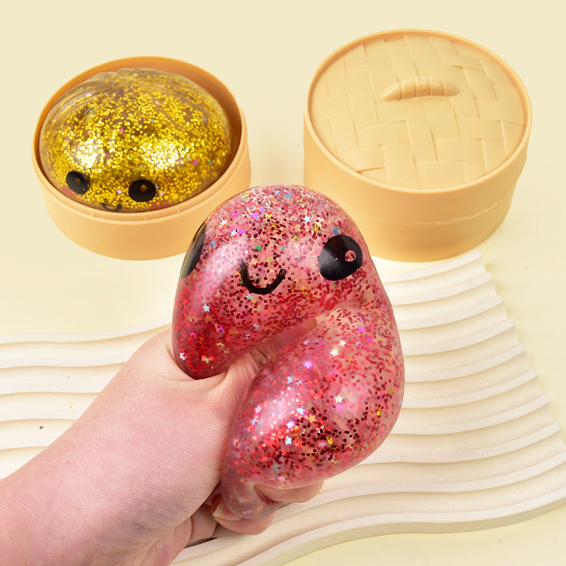Flocculent Glitter Steamed Bun