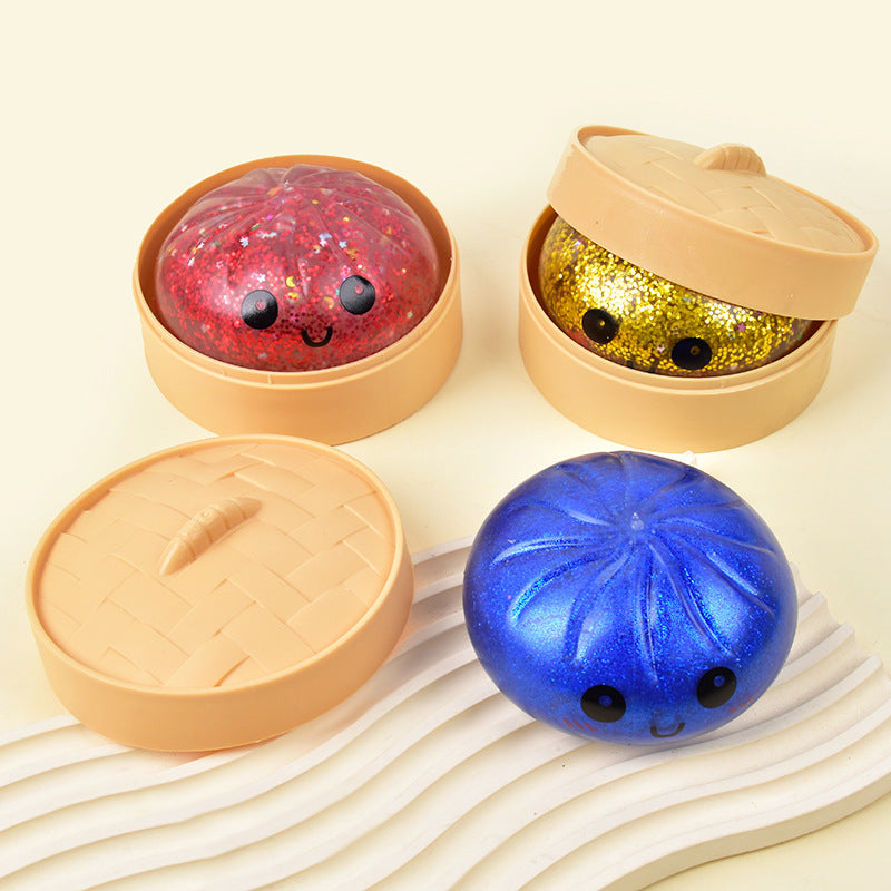 Flocculent Glitter Steamed Bun