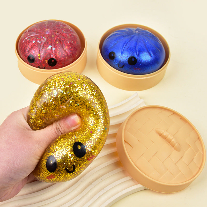Flocculent Glitter Steamed Bun